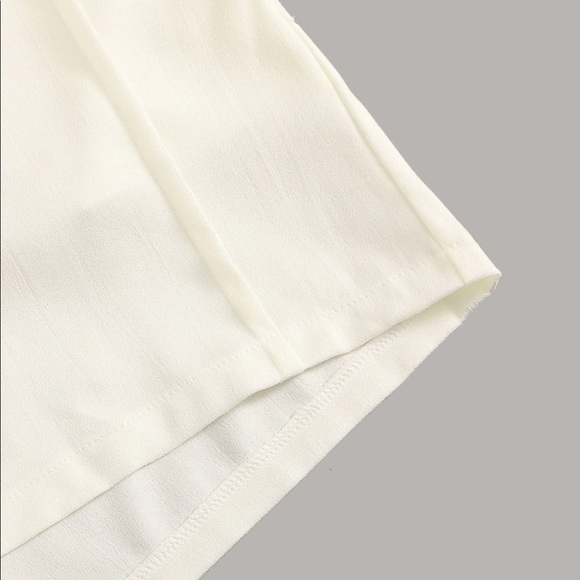 Nyna Cream White Shorts - Picture 4 of 7